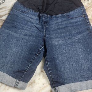Maternity Jean Bermuda shorts